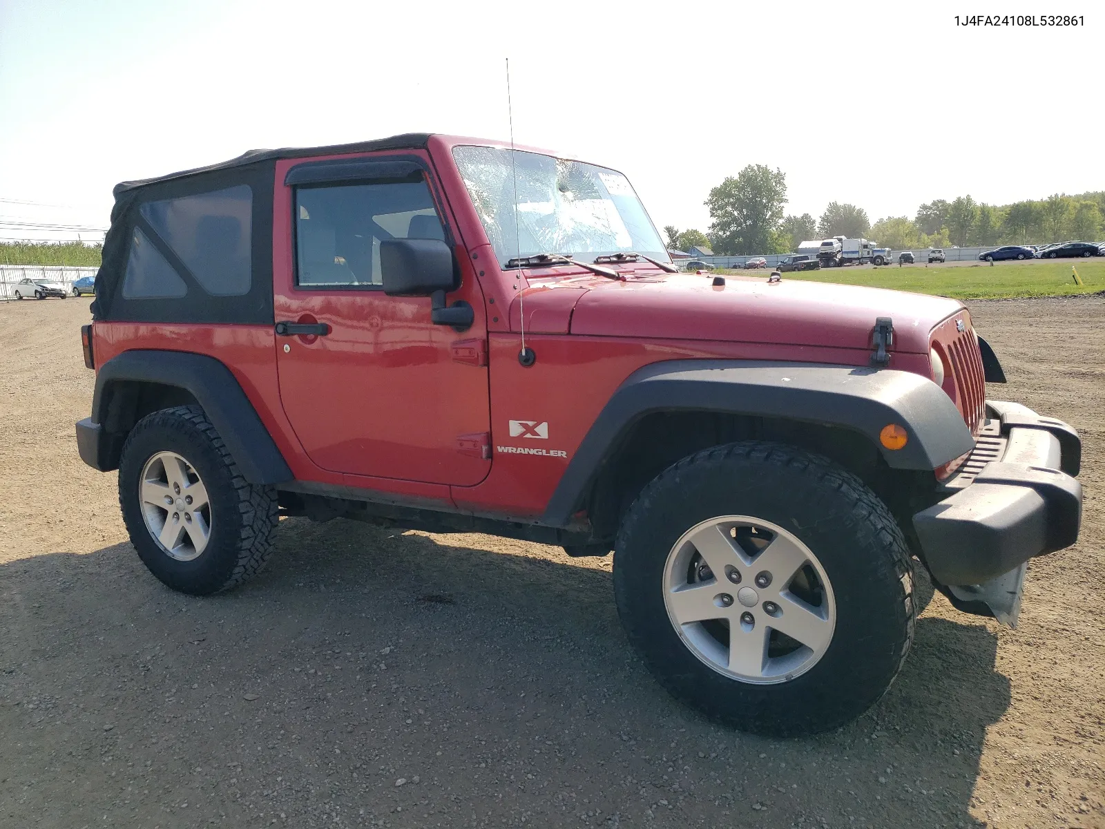 2008 Jeep Wrangler X VIN: 1J4FA24108L532861 Lot: 66784184