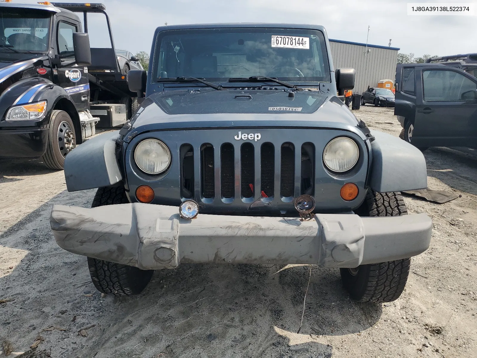 1J8GA39138L522374 2008 Jeep Wrangler Unlimited X