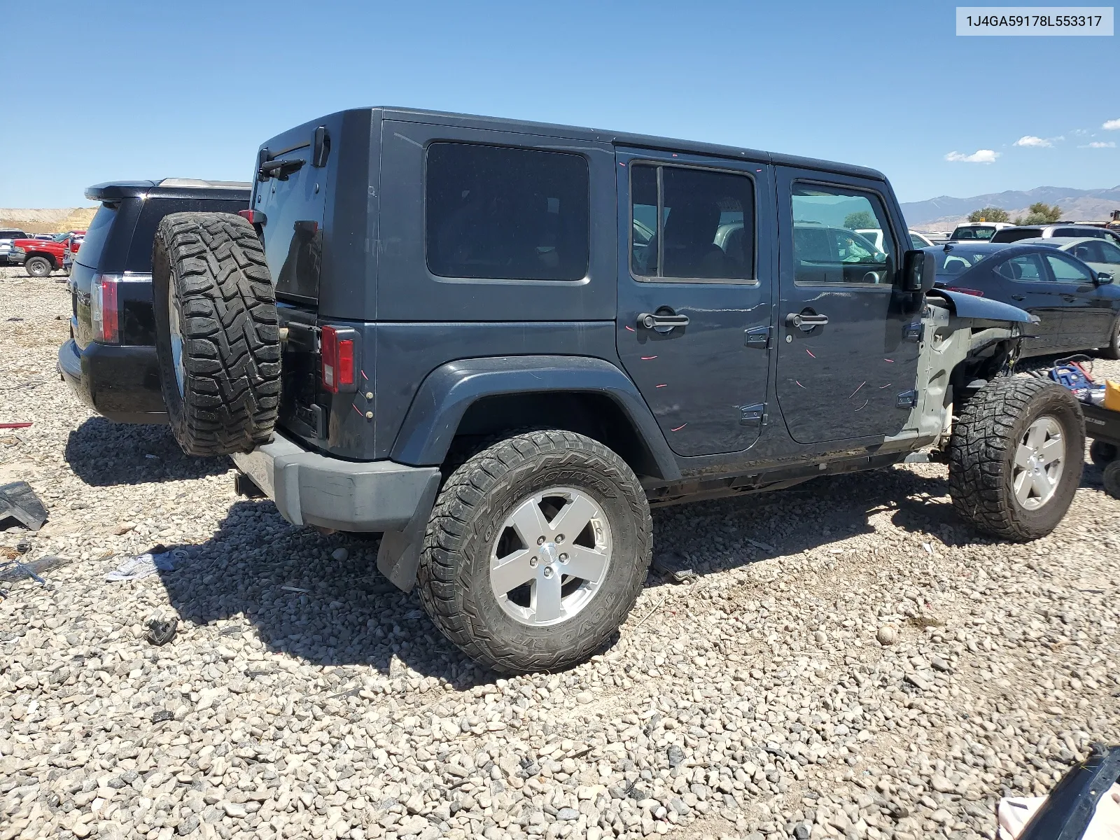 1J4GA59178L553317 2008 Jeep Wrangler Unlimited Sahara