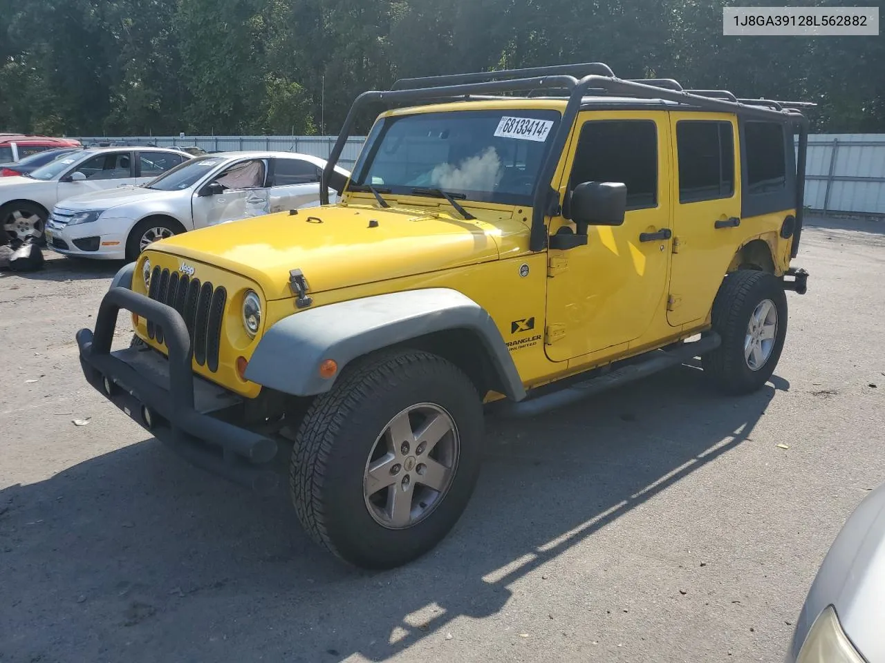 2008 Jeep Wrangler Unlimited X VIN: 1J8GA39128L562882 Lot: 68133414