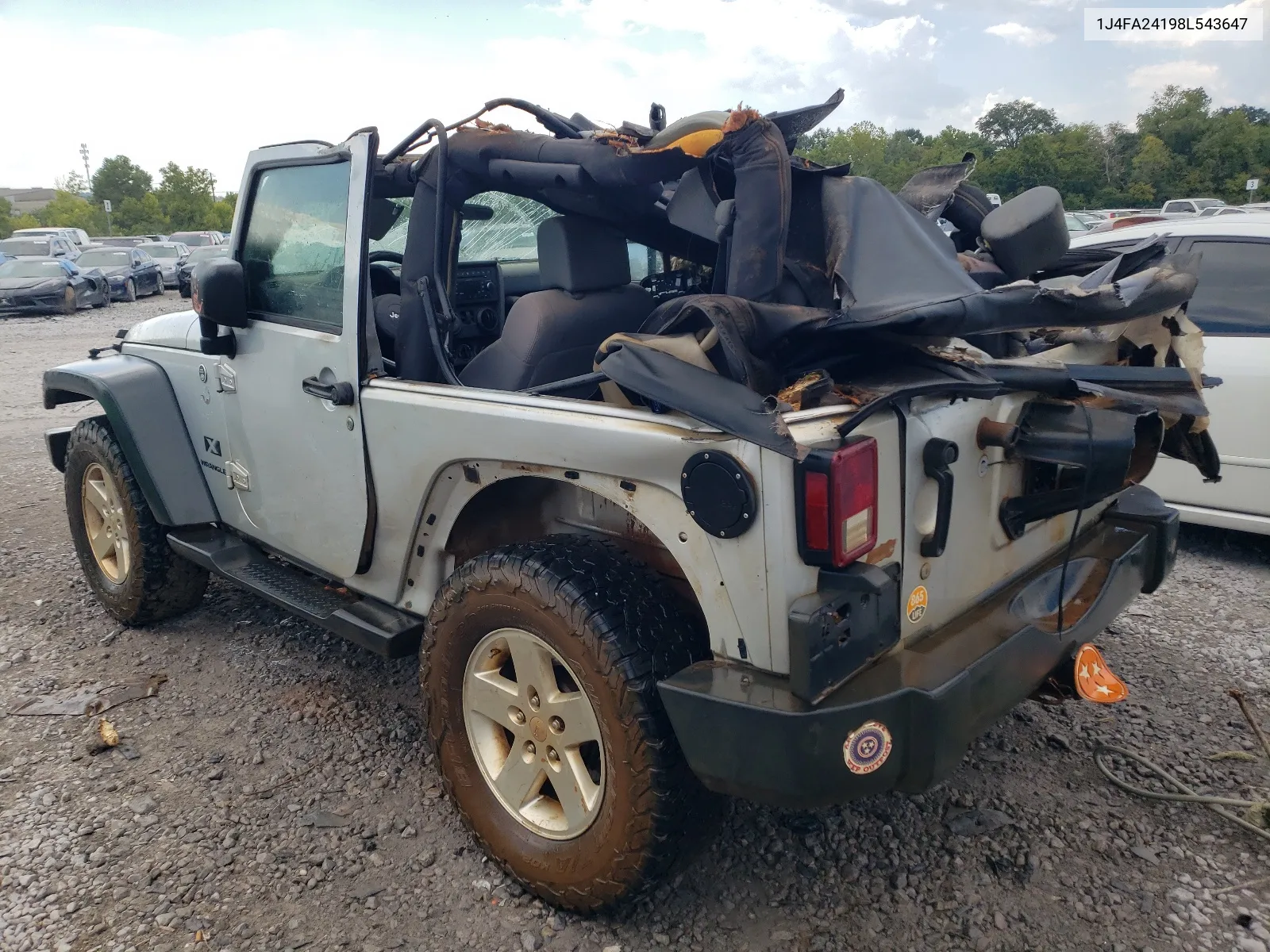 1J4FA24198L543647 2008 Jeep Wrangler X