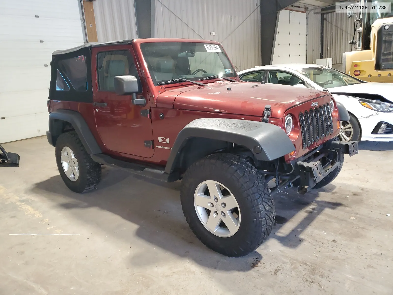 1J4FA241X8L511788 2008 Jeep Wrangler X