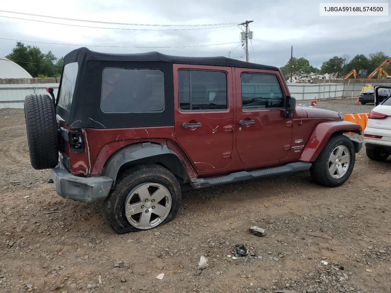 2008 Jeep Wrangler Unlimited Sahara VIN: 1J8GA59168L574500 Lot: 68808934