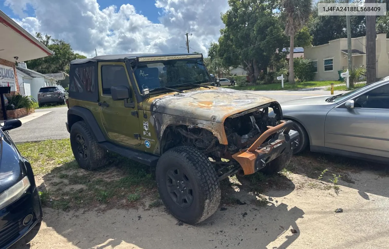 2008 Jeep Wrangler X VIN: 1J4FA24188L568409 Lot: 70230174