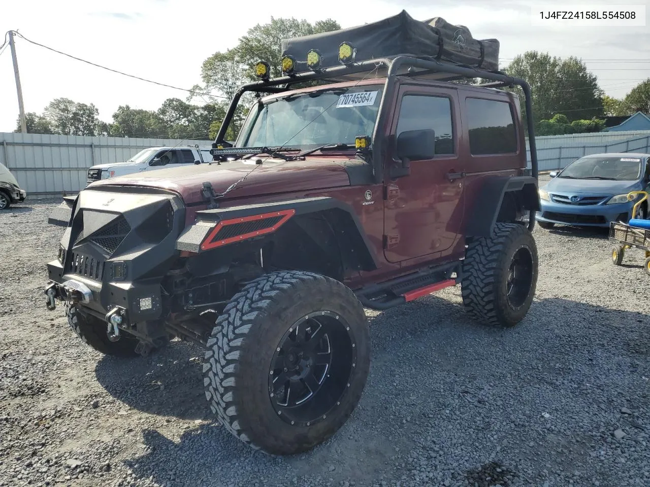 2008 Jeep Wrangler X VIN: 1J4FZ24158L554508 Lot: 70745564