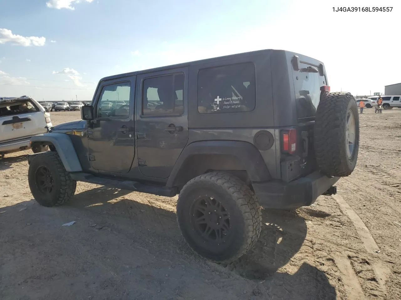 2008 Jeep Wrangler Unlimited X VIN: 1J4GA39168L594557 Lot: 70975624