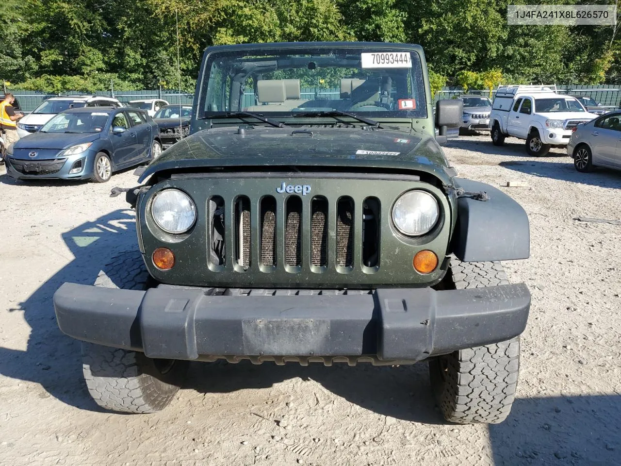 2008 Jeep Wrangler X VIN: 1J4FA241X8L626570 Lot: 70993444