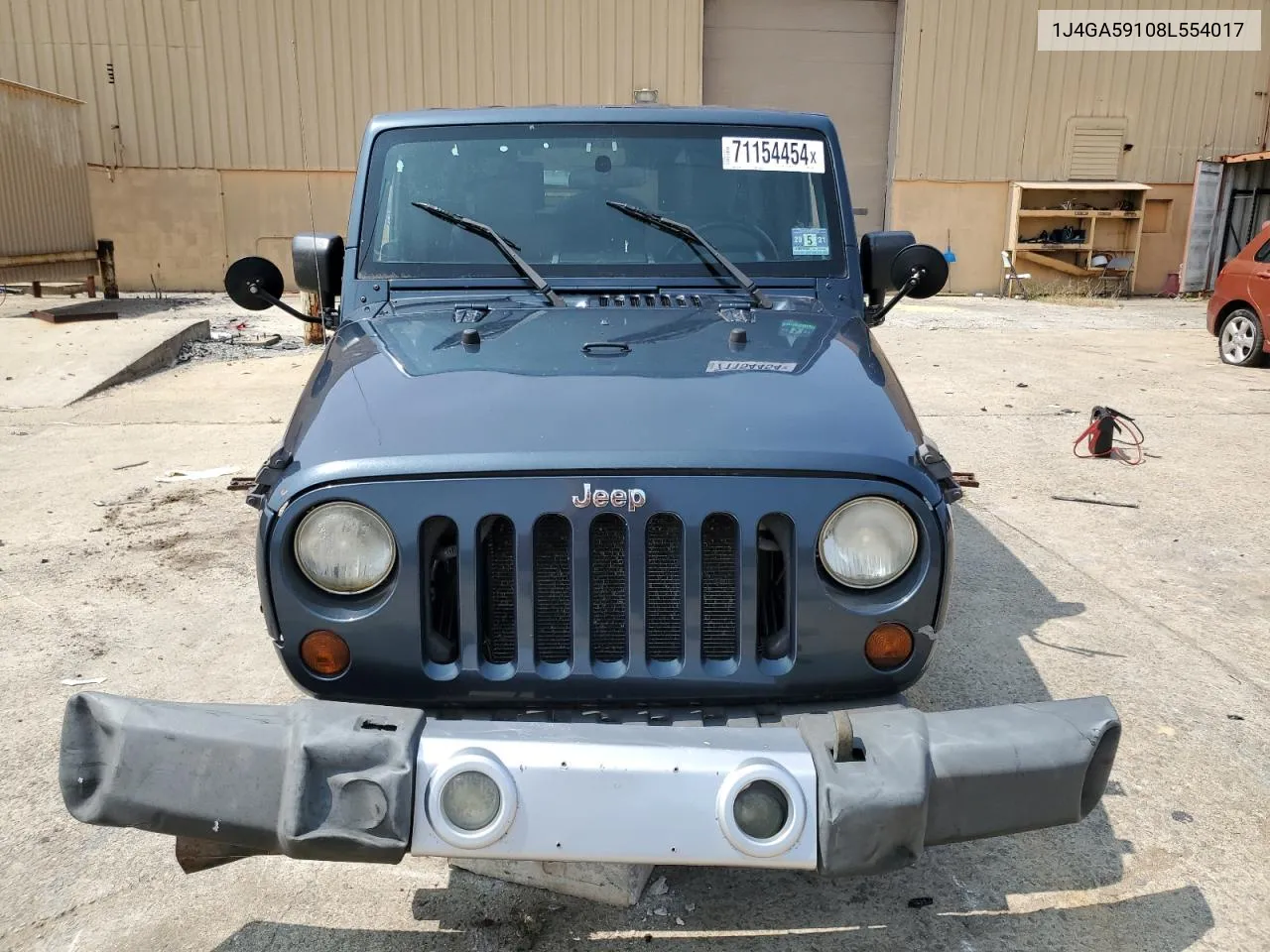 2008 Jeep Wrangler Unlimited Sahara VIN: 1J4GA59108L554017 Lot: 71154454