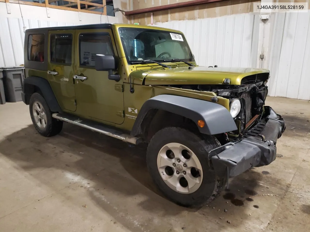 1J4GA39158L528159 2008 Jeep Wrangler Unlimited X