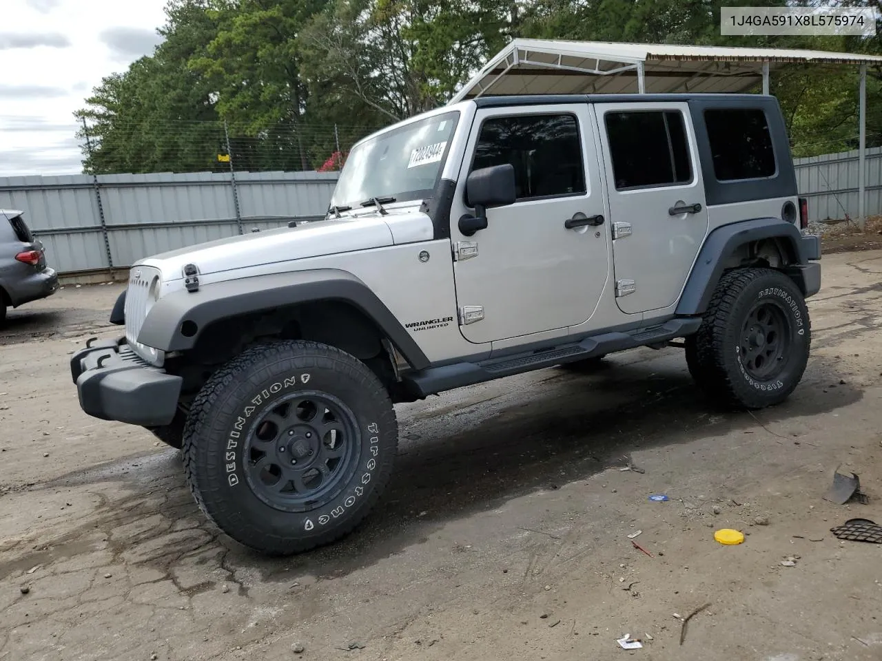 1J4GA591X8L575974 2008 Jeep Wrangler Unlimited Sahara