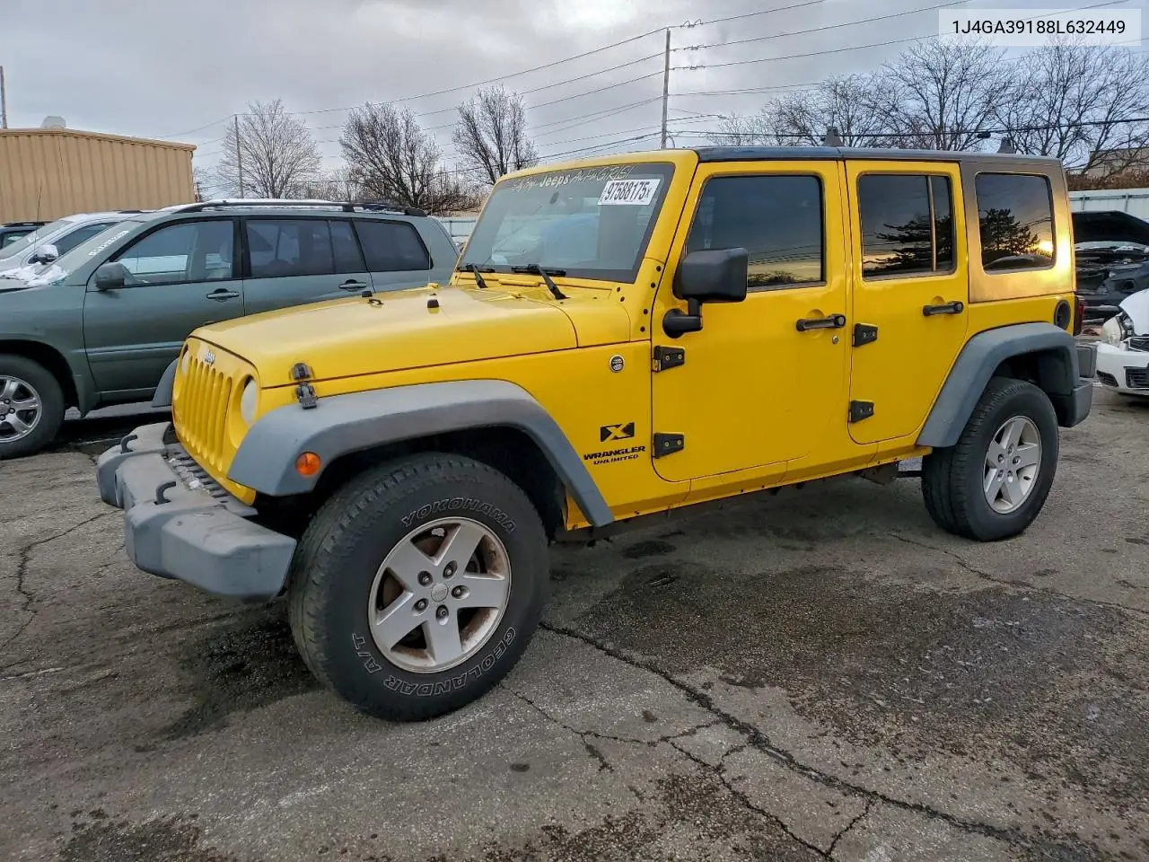 1J4GA39188L632449 2008 Jeep Wrangler Unlimited X