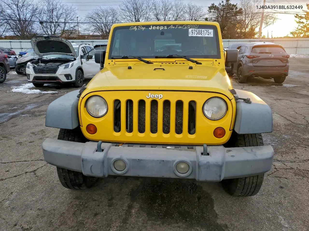 1J4GA39188L632449 2008 Jeep Wrangler Unlimited X