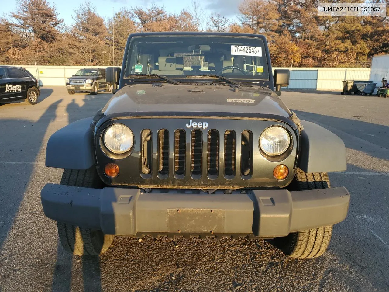 2008 Jeep Wrangler X VIN: 1J4FA24168L551057 Lot: 76442543