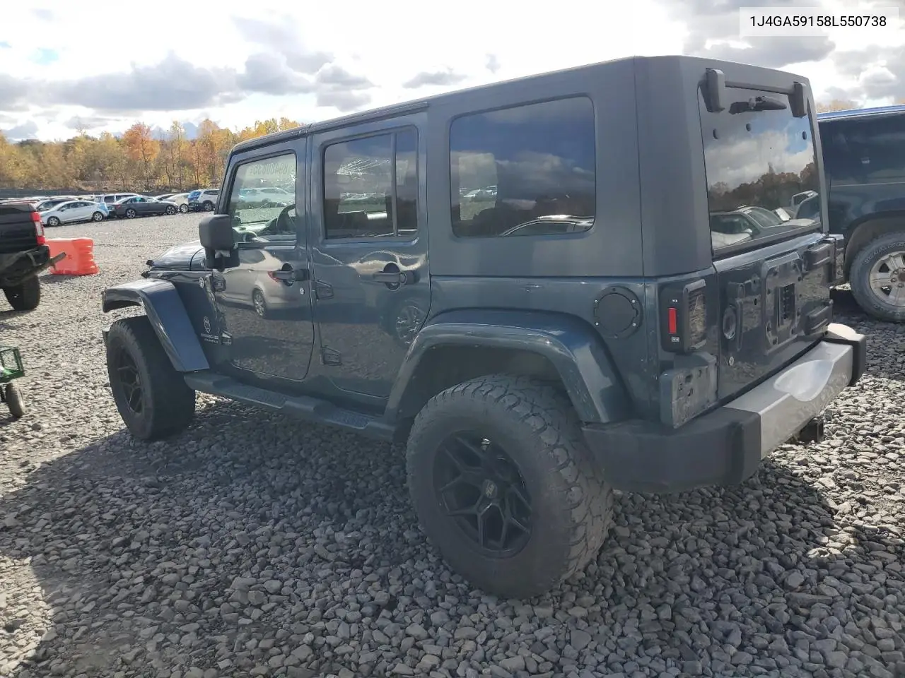 1J4GA59158L550738 2008 Jeep Wrangler Unlimited Sahara