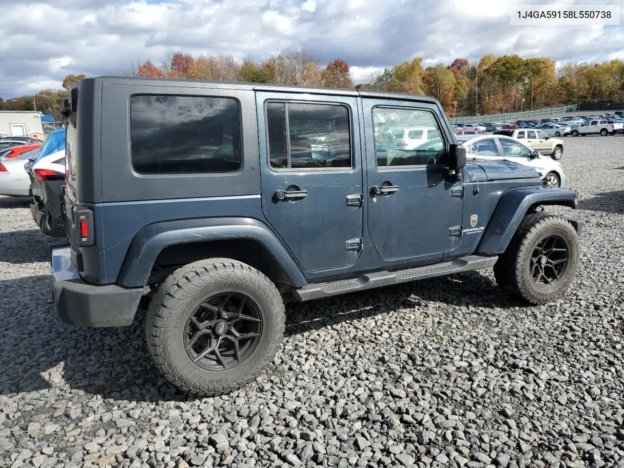 1J4GA59158L550738 2008 Jeep Wrangler Unlimited Sahara