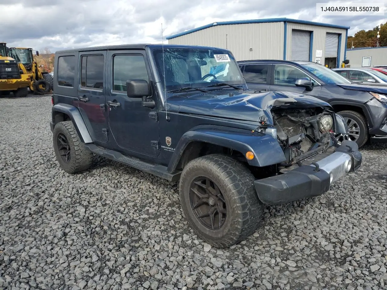 1J4GA59158L550738 2008 Jeep Wrangler Unlimited Sahara