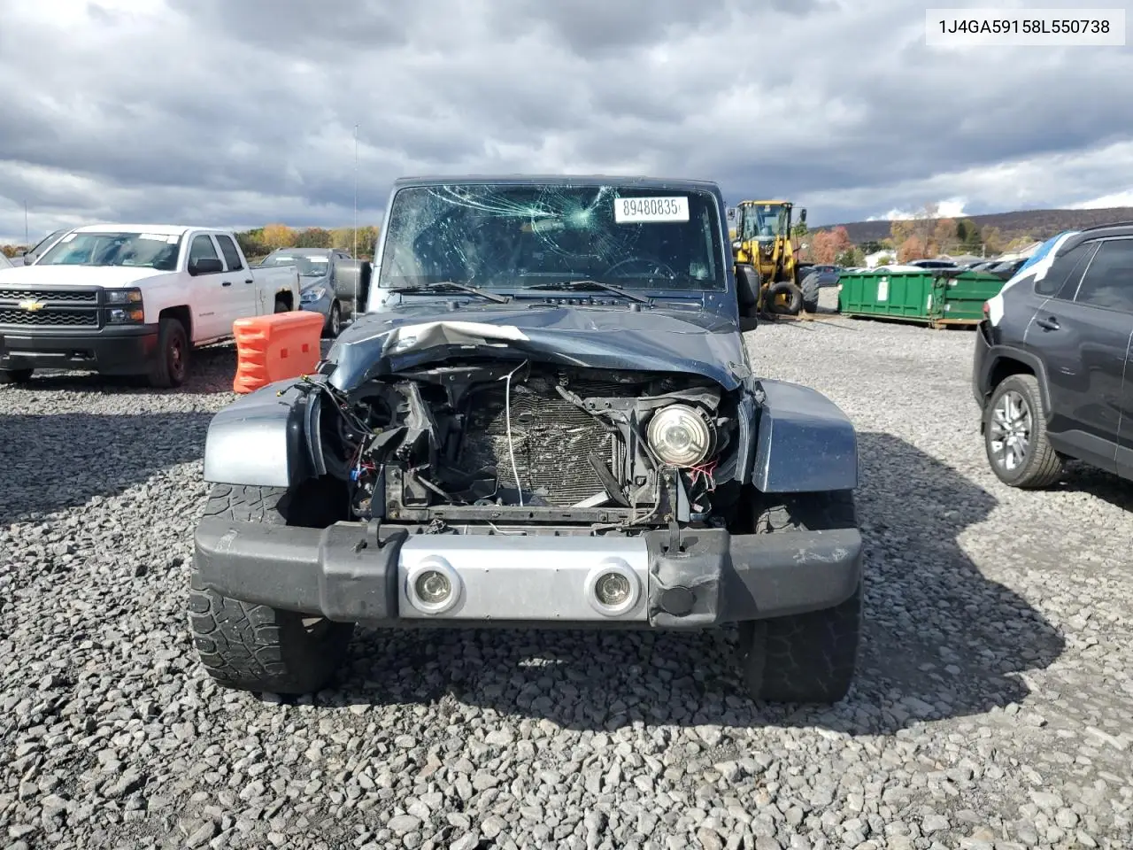 1J4GA59158L550738 2008 Jeep Wrangler Unlimited Sahara