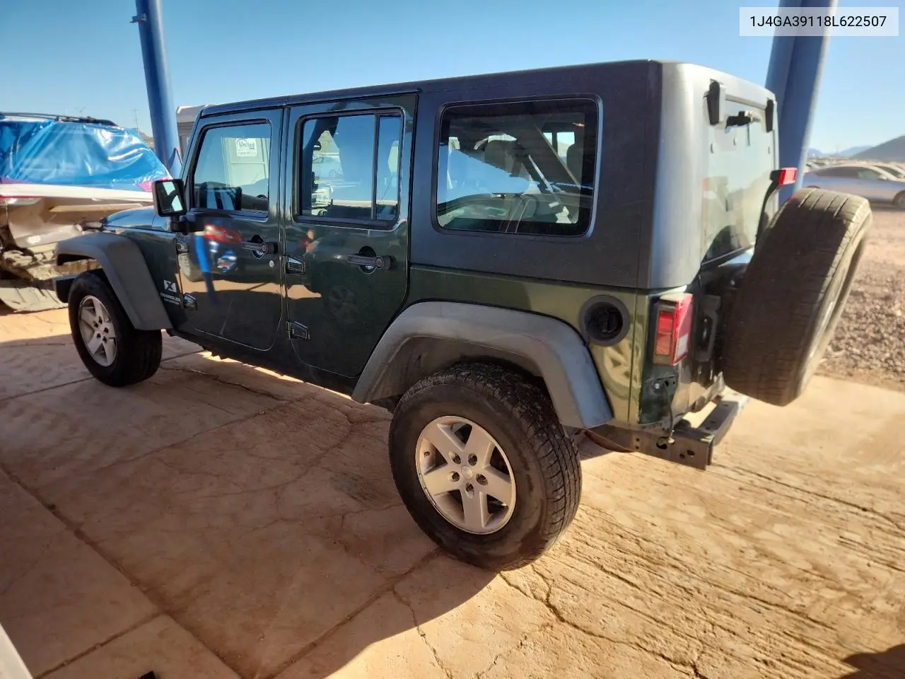 1J4GA39118L622507 2008 Jeep Wrangler Unlimited X