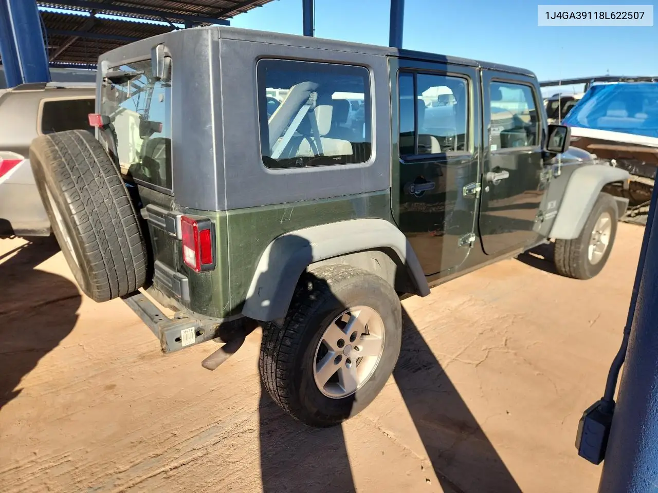 1J4GA39118L622507 2008 Jeep Wrangler Unlimited X