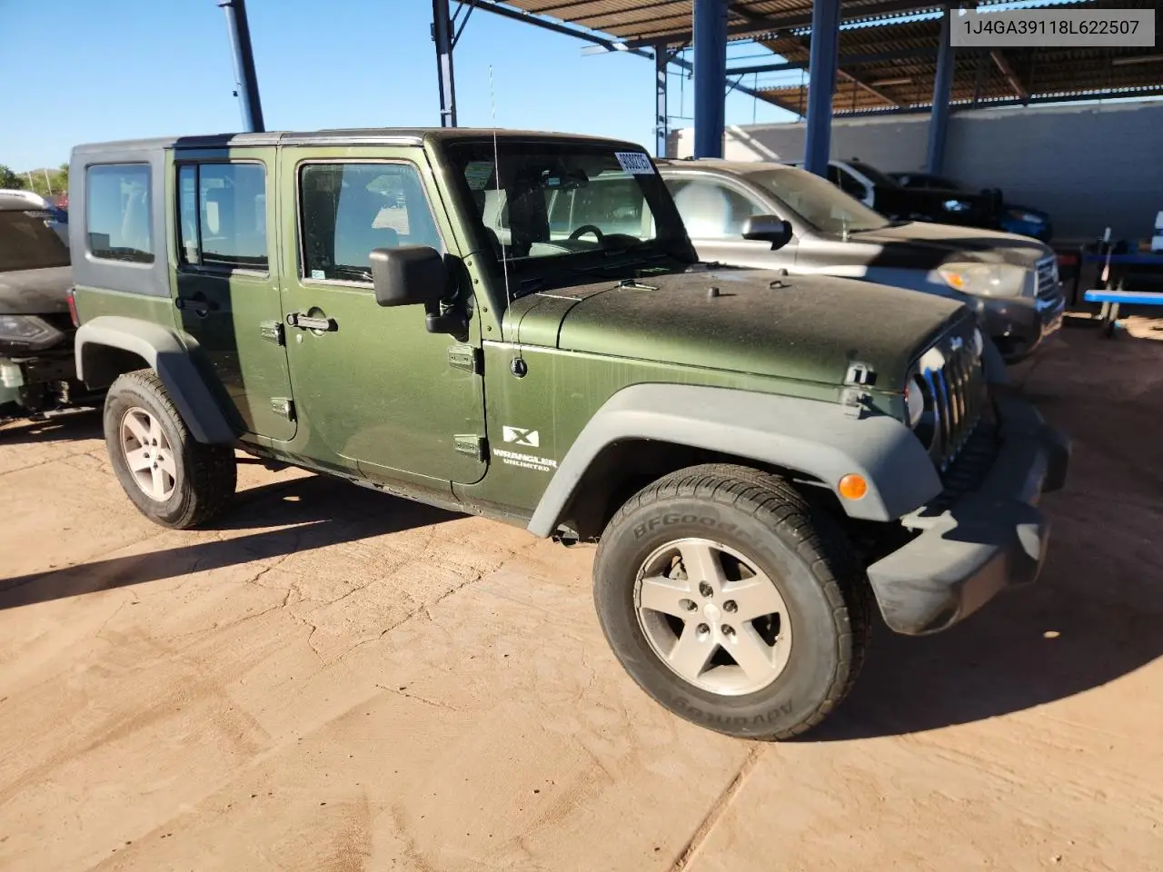 1J4GA39118L622507 2008 Jeep Wrangler Unlimited X