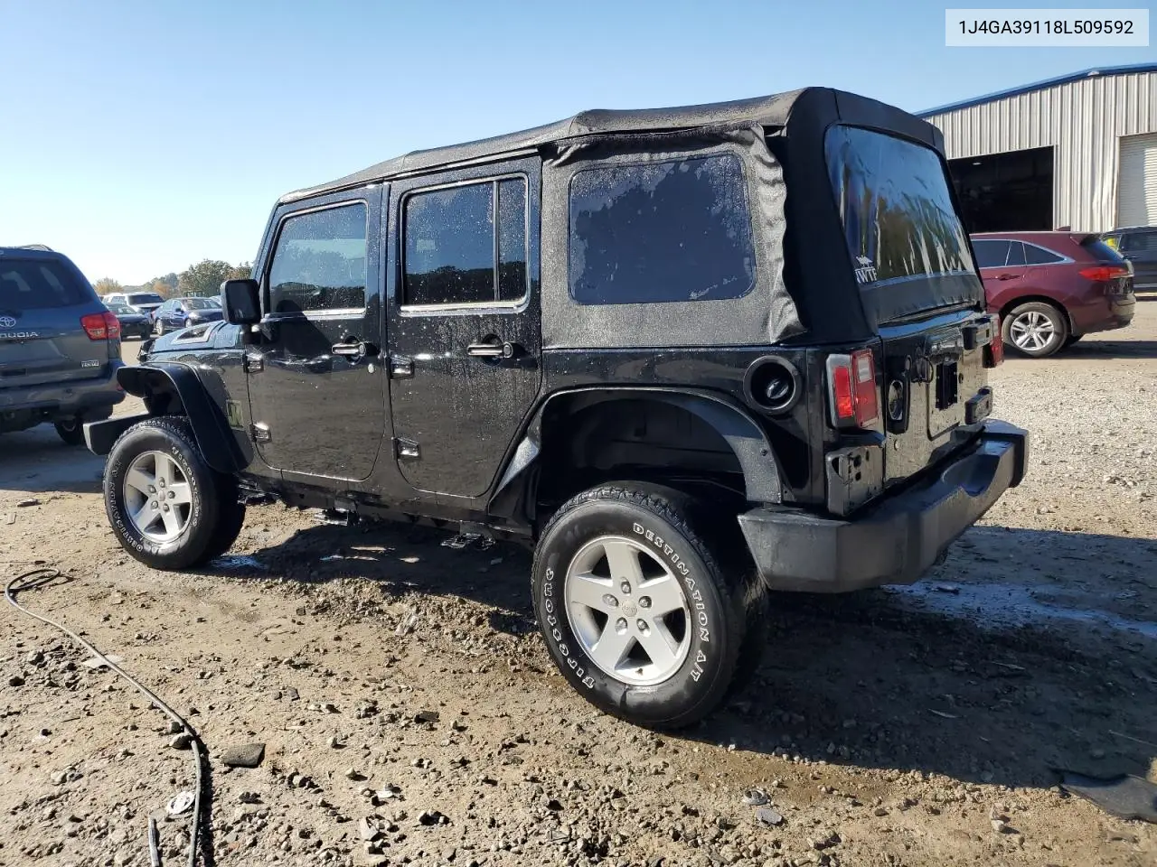 1J4GA39118L509592 2008 Jeep Wrangler Unlimited X