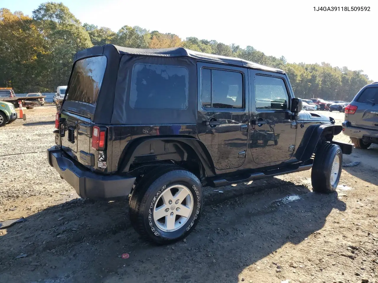 1J4GA39118L509592 2008 Jeep Wrangler Unlimited X