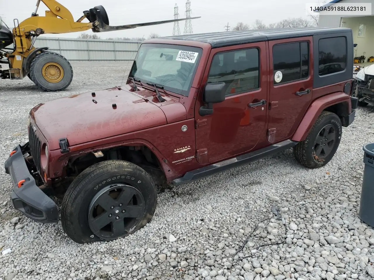 1J4GA59188L623181 2008 Jeep Wrangler Unlimited Sahara