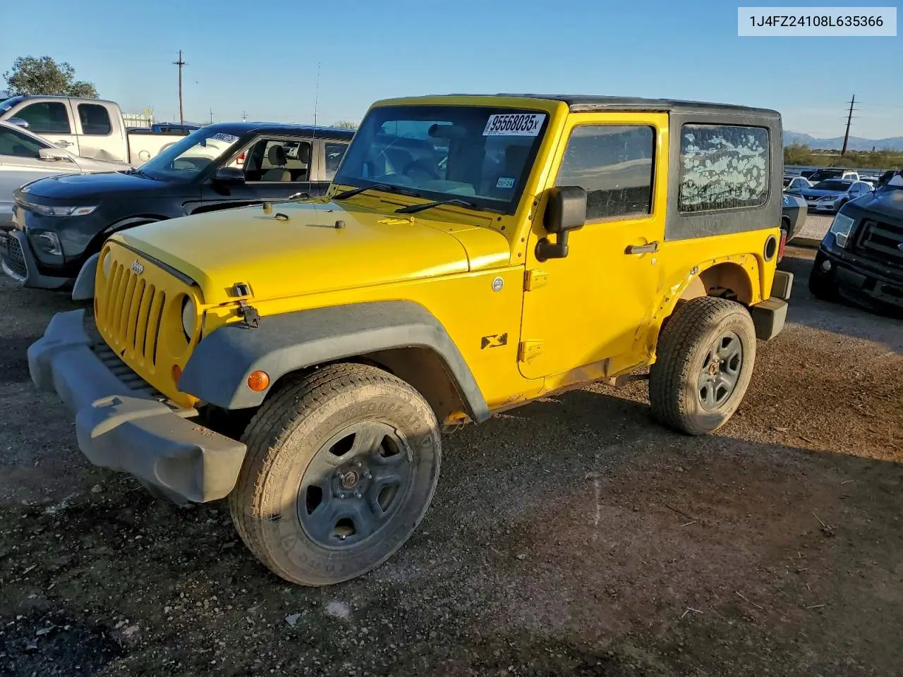 1J4FZ24108L635366 2008 Jeep Wrangler X