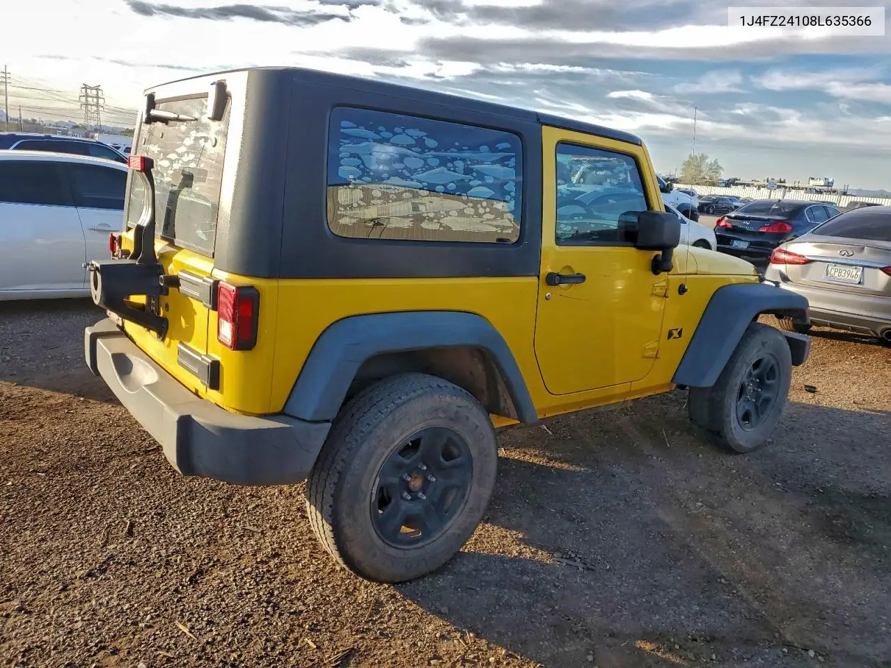 1J4FZ24108L635366 2008 Jeep Wrangler X