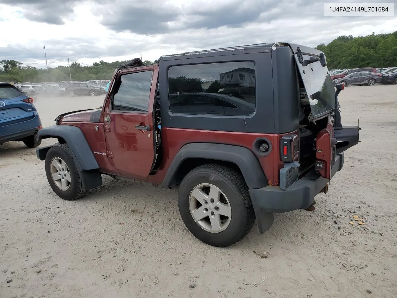 2009 Jeep Wrangler X VIN: 1J4FA24149L701684 Lot: 58746164