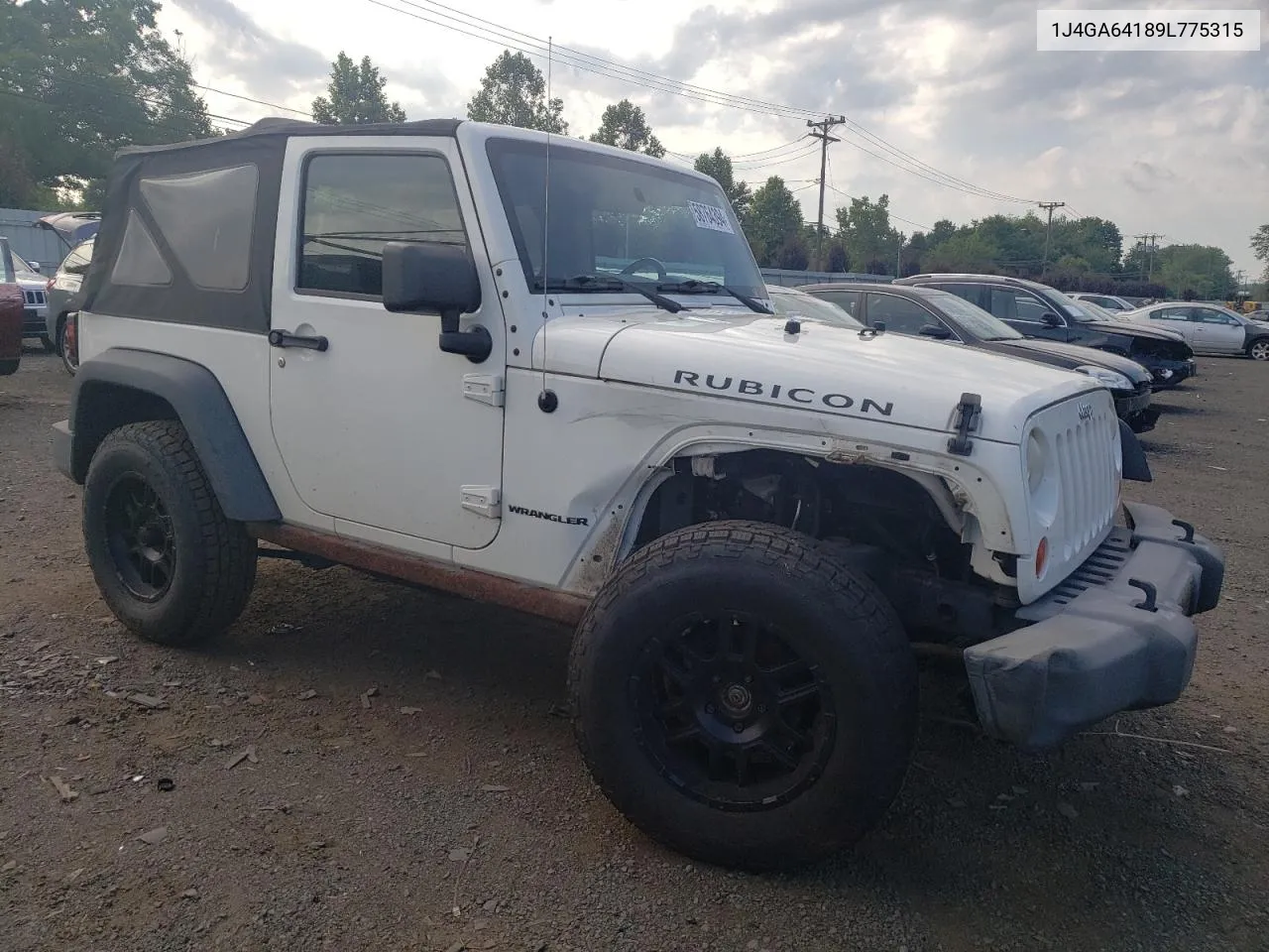 2009 Jeep Wrangler Rubicon VIN: 1J4GA64189L775315 Lot: 58764394