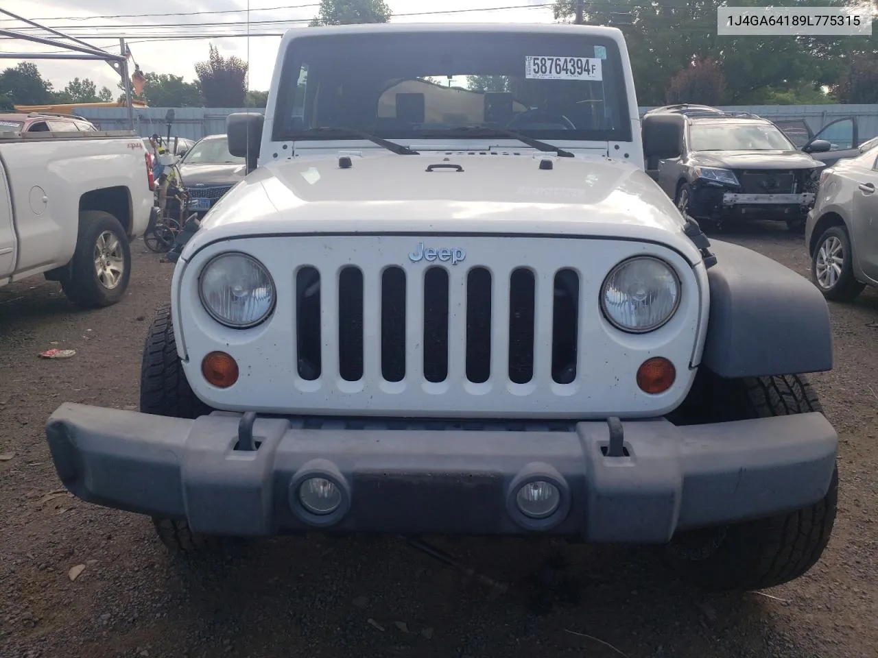 2009 Jeep Wrangler Rubicon VIN: 1J4GA64189L775315 Lot: 58764394