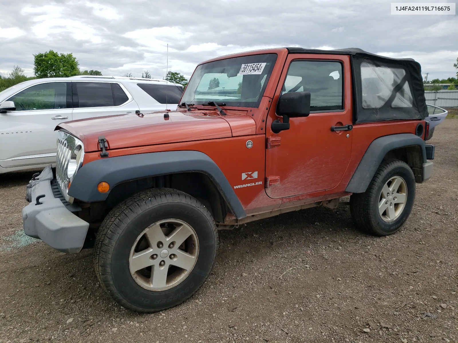 2009 Jeep Wrangler X VIN: 1J4FA24119L716675 Lot: 59310544