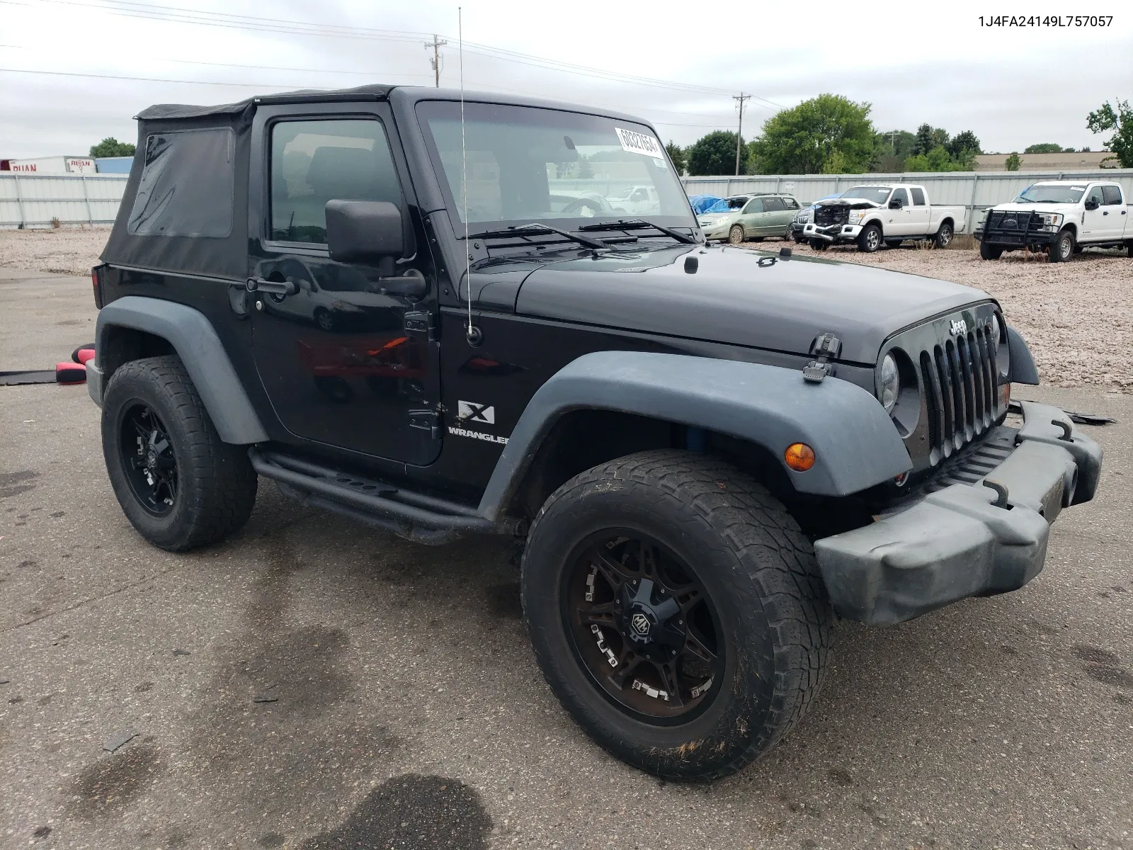 2009 Jeep Wrangler X VIN: 1J4FA24149L757057 Lot: 60327654