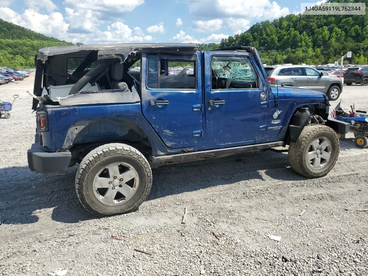 2009 Jeep Wrangler Unlimited Sahara VIN: 1J4GA59119L762344 Lot: 60429074