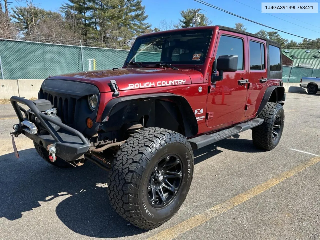 2009 Jeep Wrangler Unlimited X VIN: 1J4GA39139L763421 Lot: 61091714