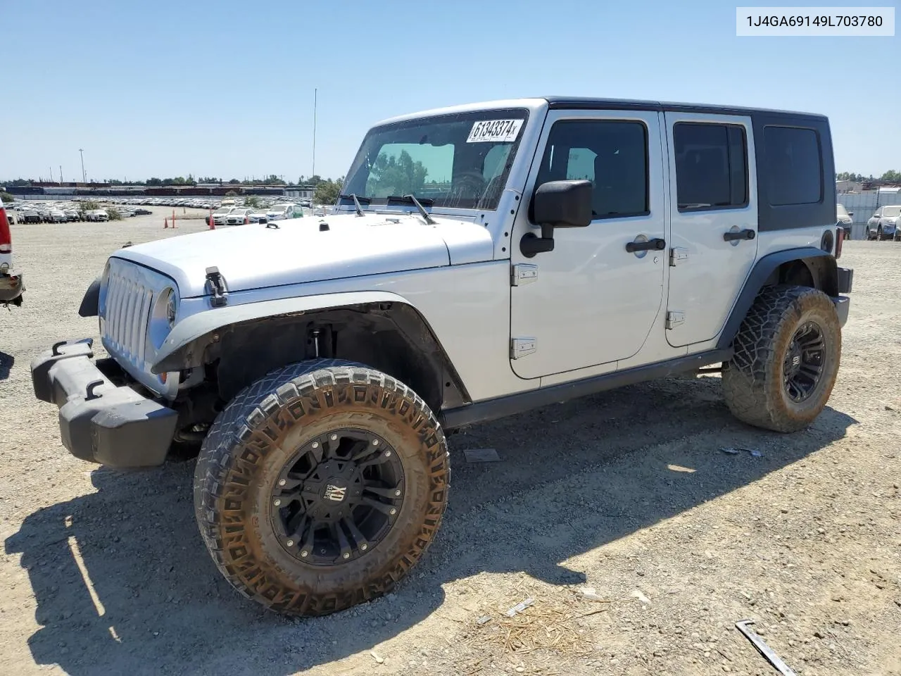 2009 Jeep Wrangler Unlimited Rubicon VIN: 1J4GA69149L703780 Lot: 61343374