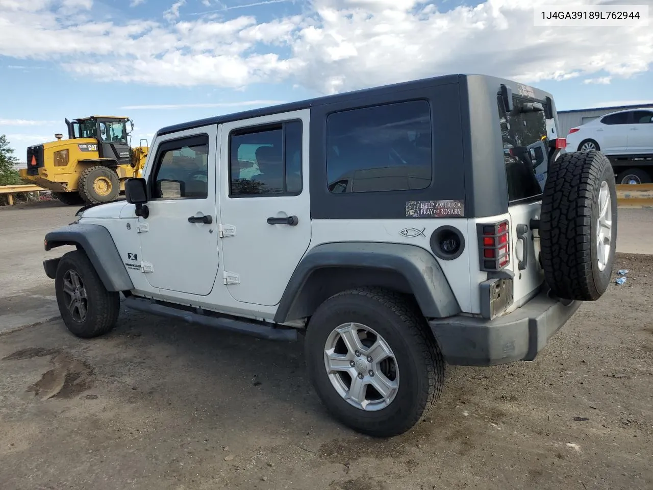 2009 Jeep Wrangler Unlimited X VIN: 1J4GA39189L762944 Lot: 61612054