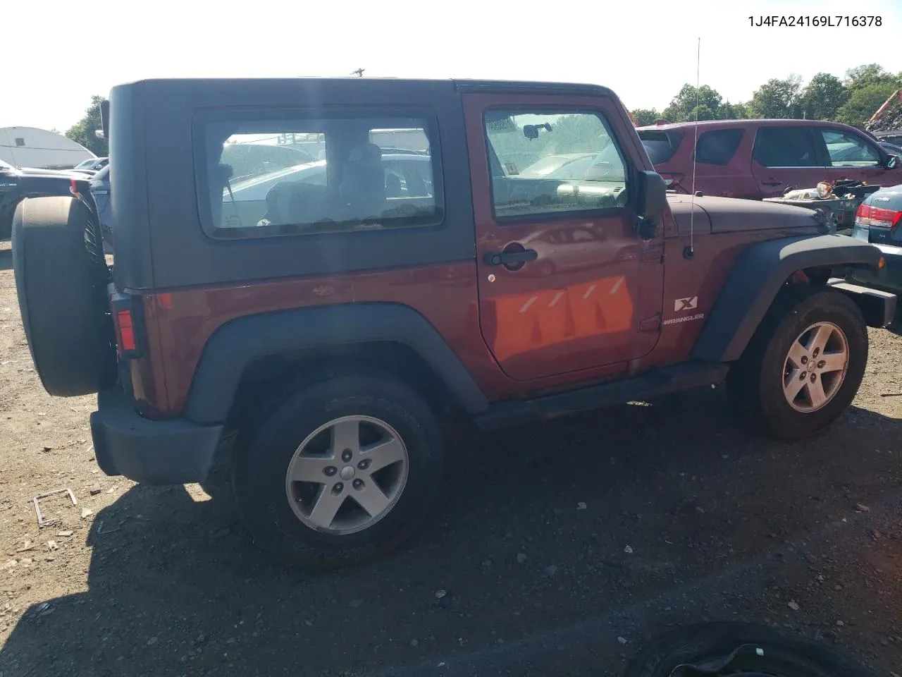 2009 Jeep Wrangler X VIN: 1J4FA24169L716378 Lot: 61986934