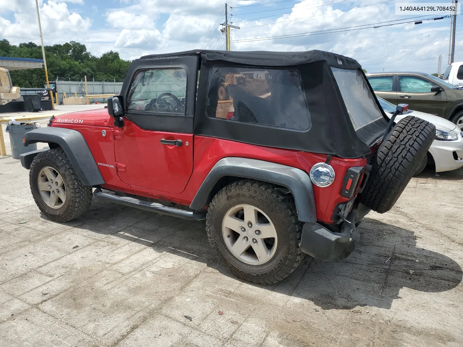 2009 Jeep Wrangler Rubicon VIN: 1J4GA64129L708452 Lot: 62280484