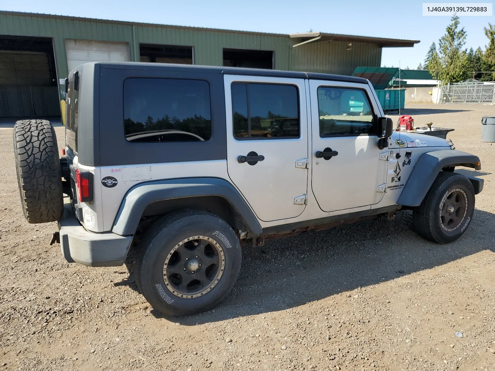 2009 Jeep Wrangler Unlimited X VIN: 1J4GA39139L729883 Lot: 63698974