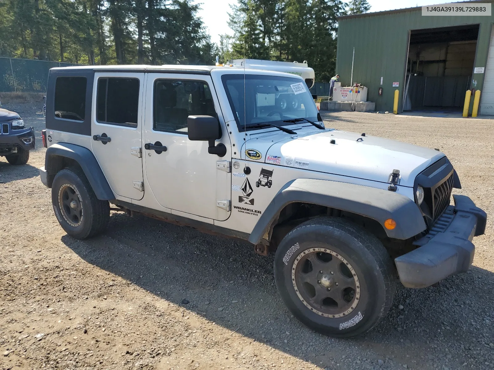 2009 Jeep Wrangler Unlimited X VIN: 1J4GA39139L729883 Lot: 63698974