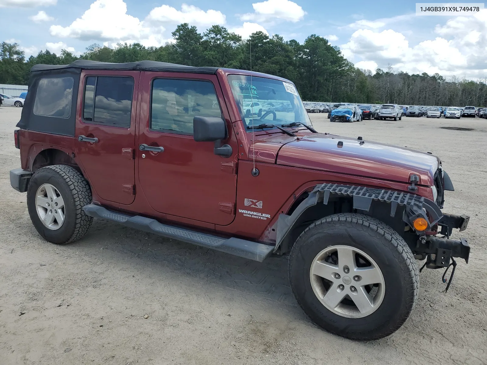 2009 Jeep Wrangler Unlimited X VIN: 1J4GB391X9L749478 Lot: 64132154