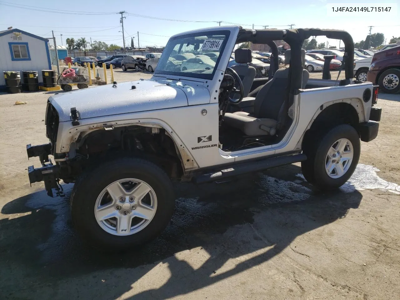 2009 Jeep Wrangler X VIN: 1J4FA24149L715147 Lot: 67719914