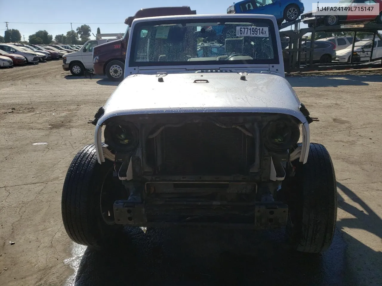 1J4FA24149L715147 2009 Jeep Wrangler X