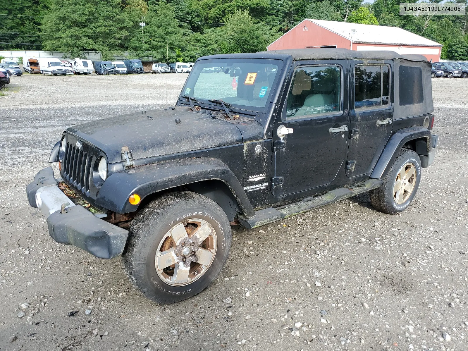 1J4GA59199L774905 2009 Jeep Wrangler Unlimited Sahara