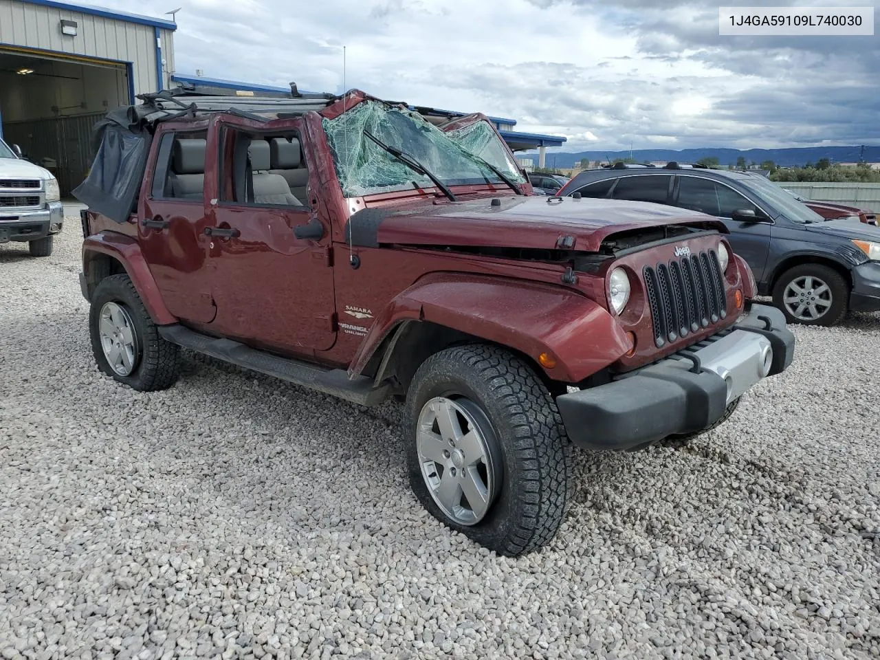 2009 Jeep Wrangler Unlimited Sahara VIN: 1J4GA59109L740030 Lot: 68272994