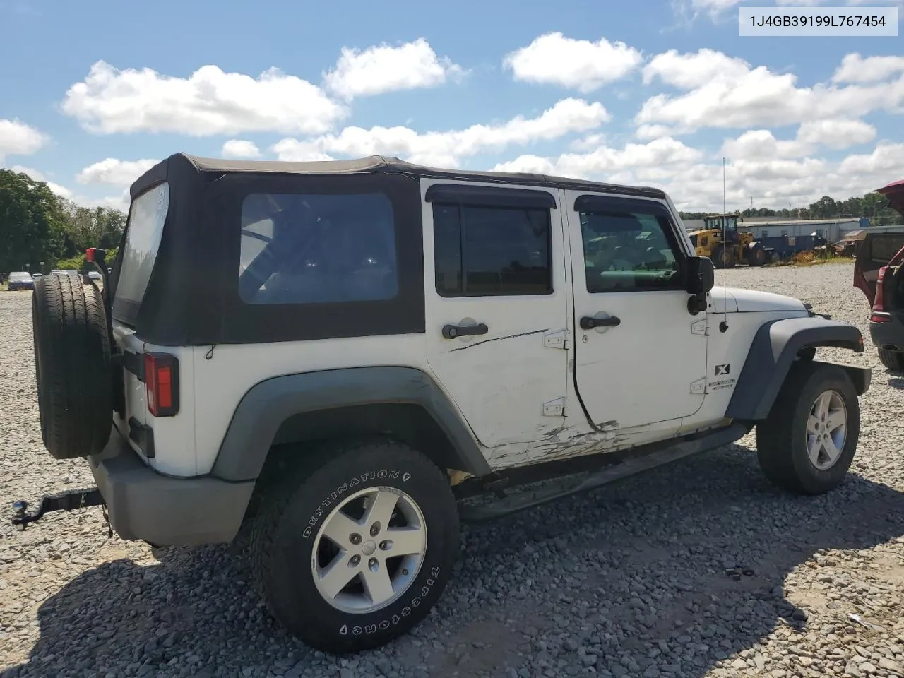 2009 Jeep Wrangler Unlimited X VIN: 1J4GB39199L767454 Lot: 68362884