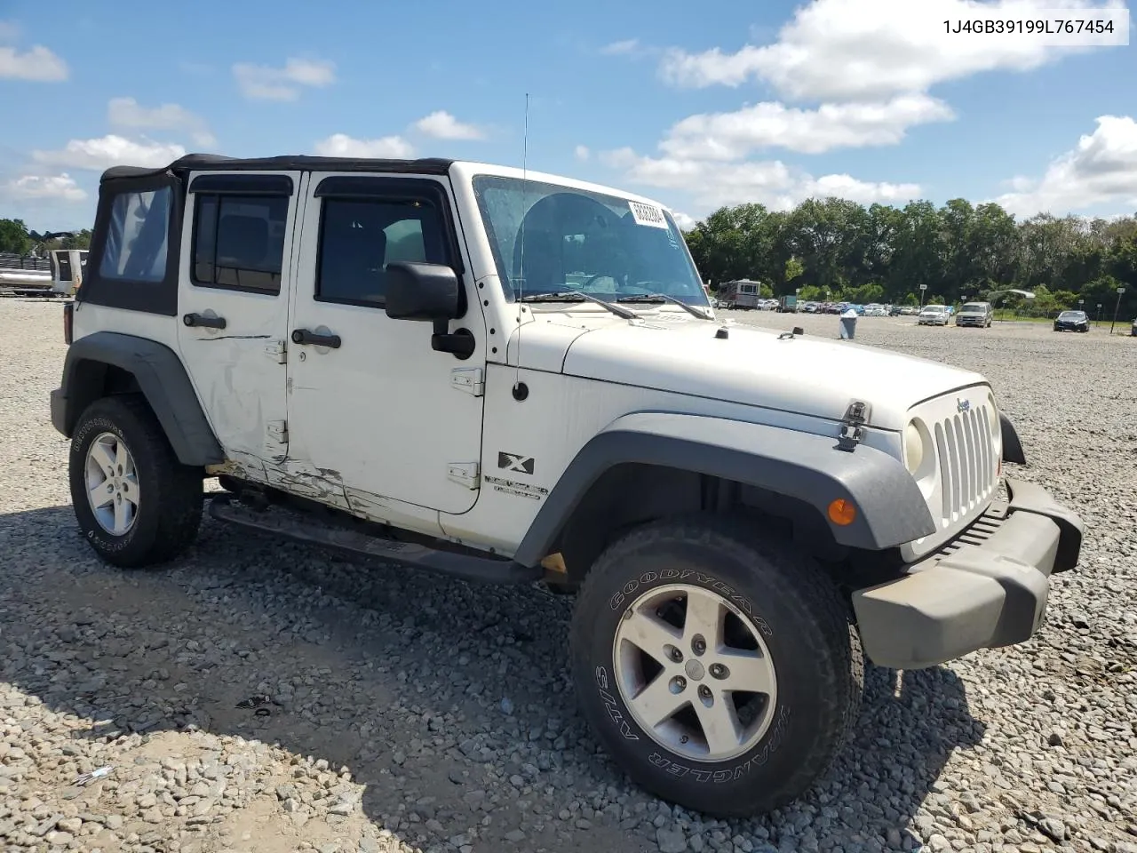 2009 Jeep Wrangler Unlimited X VIN: 1J4GB39199L767454 Lot: 68362884