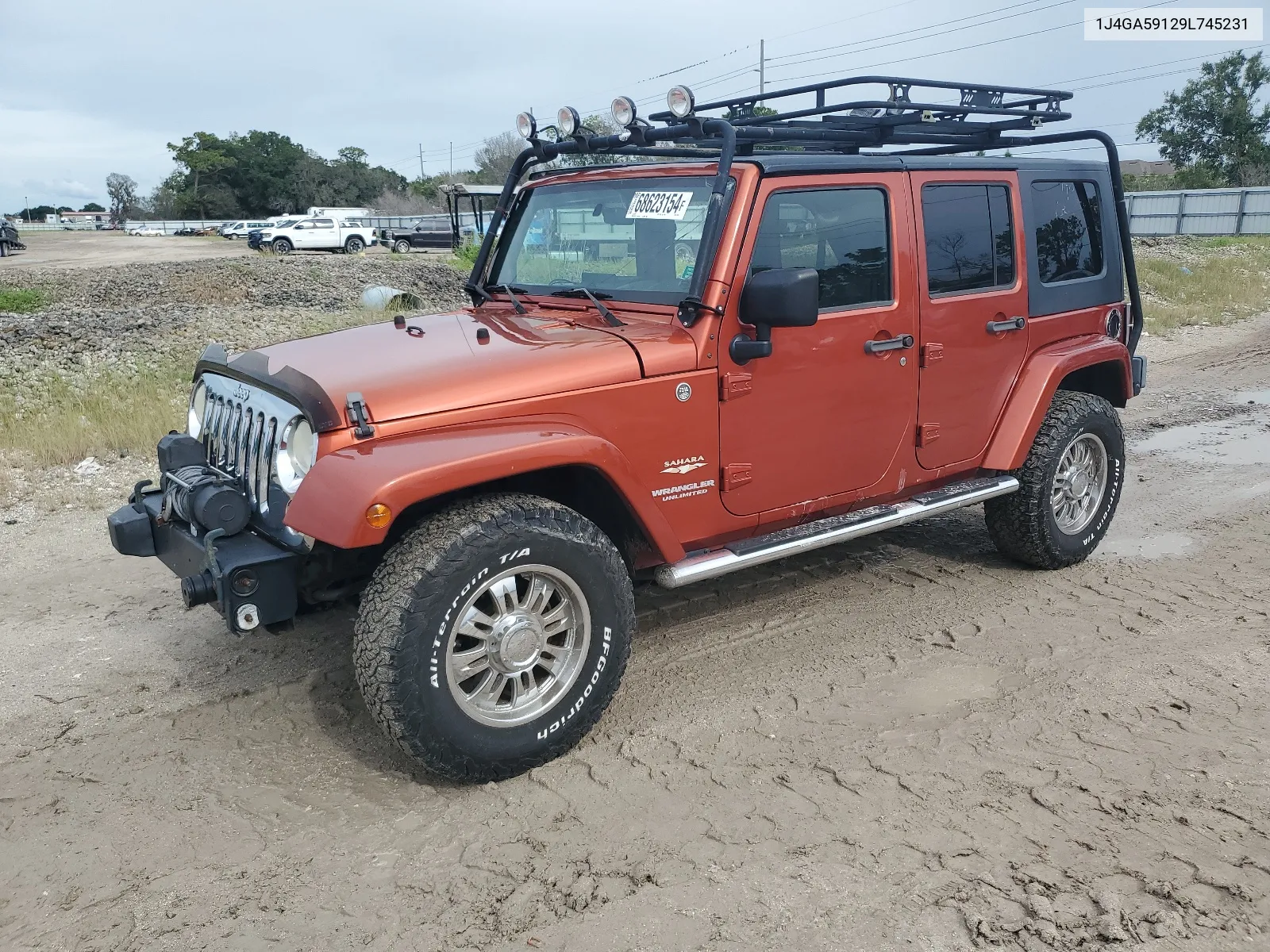 2009 Jeep Wrangler Unlimited Sahara VIN: 1J4GA59129L745231 Lot: 68623154